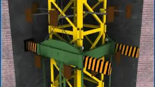 climbing of internal climbing tower crane