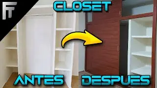 Puertas para closet en aluminio acabado madera