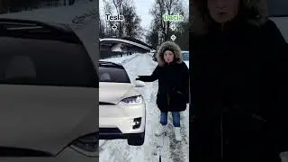 Сравнение Tesla model X и Dacia Logan #shorts