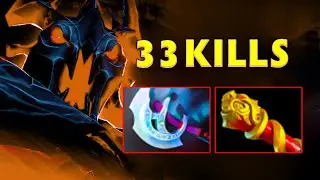 Insane Right Click Shadow Fiend 33Kills MKB + Manta Style Build Dota 2