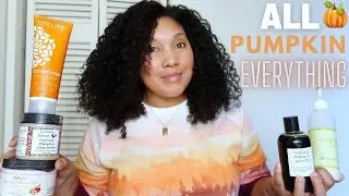 ALL *PUMPKIN* WASH DAY🎃🚿!!! DEEP HYDRATION + LASTING SOFTNESS + SHINE | Ashkins Curls