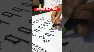 COMO FAZER CALIGRAFIA GOTICA#caligrafia#letteringbrasil#desenhista#desenhando#desenhar#caderno