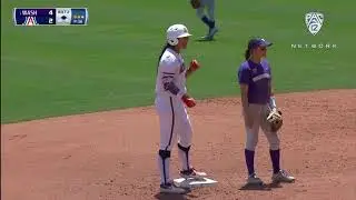Softball: Highlights - Washington softball sweeps Arizona, winning final game 7-4