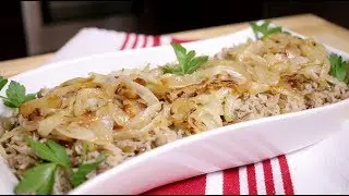 How to make Mujaddara (Green Lentils, Rice & Onions) (Assyrian Food)