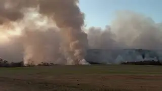 ( Short video ) Blue mountain / The GAP fire / Walutport Pennsylvania. 🔥