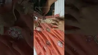 Attatch lace on daman using sewing tips and tricks#shortsfeed #ytshorts #lace