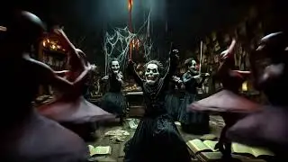 🎃 Spooky Halloween Windows Projection Show! 🌕 Werewolf Graveyard Transformation 🐺
