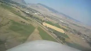 Cessna 310 landing at Cody Wyoming