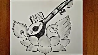 🎨 When Art Meets Bhakti ✨ | Vida Wali Maa Saraswati Drawing 🙏🕉️