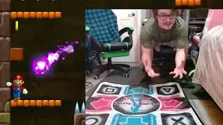 Играю в Mario Wii ногами.