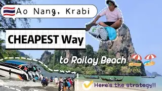 🇹🇭We just used SGD 8 (RM 26)Took a trip from #Ao Nang #Krabi to #Railay Beach #泰国2023