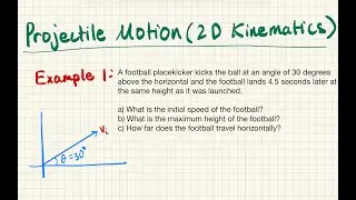 Projectile Motion (Example 1)