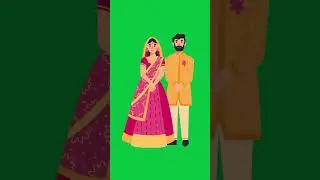 Bride and Groom Motion Graphics | Wedding Green Screen Couple Dance Wedding Invitation | 4K |