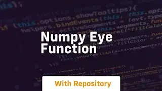 numpy eye function