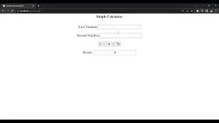 Simple Calculator Using PHP