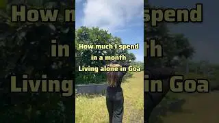 💰Expenses for a month 🏠🛍️living alone in Goa!
