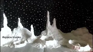 Crafting a 3d Diorama Painting with GOLDEN'S ACRYLICS, Sargent Art Modeling Clay and an Old Box