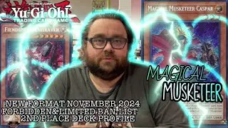 Yugioh new format November 2024 local's 2nd place deck profile-Magical musketeer-Gage haralson