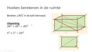 Hoeken berekenen in de ruimte (3 HAVO & 3 VWO)