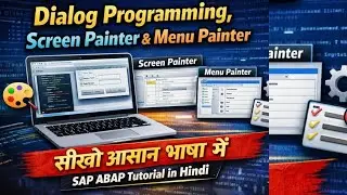Dialog Programming, Screen Painter & Menu Painter | SAP ABAP Tutorial in Hindi