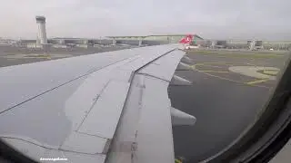 Turkish Airlines Airbus A330-343 TC-JNO - Takeoff from Istanbul to Berlin