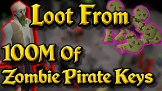 Loot From Spending 100M GP on Zombie Pirate Keys