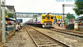 Freshly Painted Beautiful Conventional Emu Local Train In Howrah Division !! Indian Railways