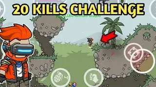 Mini Militia Classic 20+ kill challenge Epic Gameplay 😱