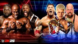 WWE Бобби Лэшли, Оба Феми и Марк Генри против Коди Роудса, Батисты и Биг Шоу. Полный матч - 03.01...