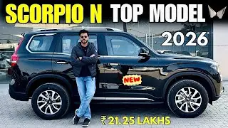 Mahindra Scorpio N Z8T 2025 Detailed Review ✅ Scorpio N Z8T Diesel AT New On Road Price & Features 🔥