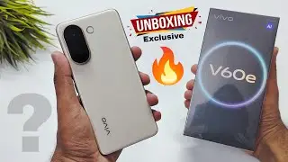 Vivo V60e Unboxing & First Look | 200MP Multifocal Portrait Ai Camera Phone | V60e Vivo 🔥🔥🔥 
