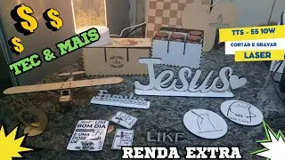 GRAVADORA A LASER VALE A PENA!!! 1 ANO DE USO  RENDA EXTRA QUANTO GANHEI COM TTS 55 GRAVA&Ccedil;&Atilde;O E CORTE