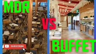 MDR VS Buffet!!  Which Is Better??? #youchoose #carnivalcruise #cruisevlogs #carnival #vlogs