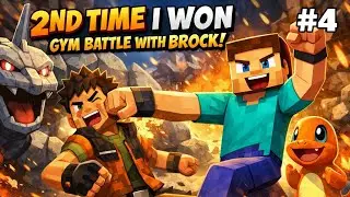 2ND TIME I WON GYM BATTLE WITH BROCK! | COBBLEVERSE | TELUGU | GAME PLAY | #4 | VAMSHI TELUGU GAMING
