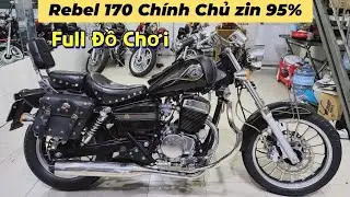 Rebel 170 bản deluxe zin 95% m&aacute;y m&oacute;c &ecirc;m ru BH 6 th&aacute;ng tại L&acirc;m Motor