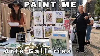 Walk in Tour in A Summer Art Gallery Calgary Canada
