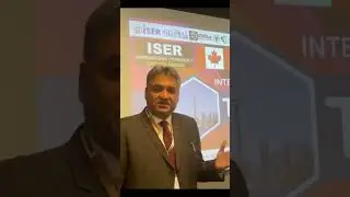 ISER INTERNATIONAL CONFERENCE | Toronto,Canada | Aug 28th, 2024 | #shorts #iser