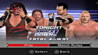 kane 02 vs Triple H vs Undertaker vs Brock Lesnar ppsspp smackdown vs Raw 2006 mod HCTP