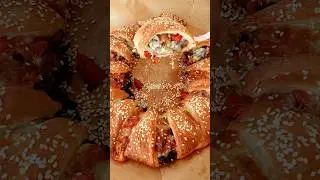 Philly Cheesesteak Crescent Ring Appetizer Recipe
