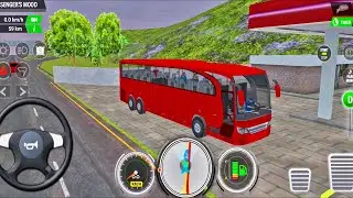 Red Coach Bus Journey Simulator 3D Game | Coach Bus Game | Games 3D | Bus Game
