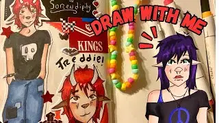 Draw with me | Doing an art trade with @soren-dipity 