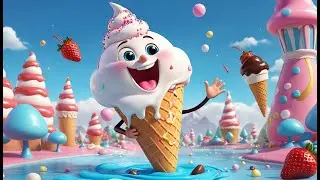The Ice Cream Bridge Melts Away | Sweet Adventure Song for Kids | Ice Cream Fun Rhyme