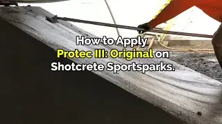 Shotcrete Concrete Finishing Aid and Cure - How To Apply Protec III: Original. #Learn #Shotcrete