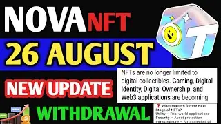 Nova NFT New Update Withdrawal // Treasure Nft New Update // Live Meeting // Nova NFT