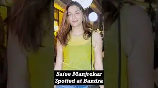 Saiee Manjrekar Wrapping Up the Day with a Dinner Outing with Friends | Casual & Chic Look