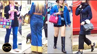 MILAN SPRING/SUMMER TRENDS | Window Shopping | Denim Clothes Street Style