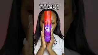 Installing My Bone Straight SDD 18 Inch Wig | Sleek Wig Installation Tutorial