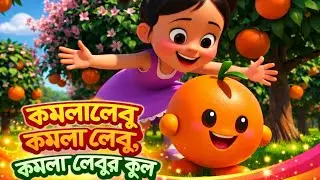 কমলা ফুলি কমলা ফুলি কমলা লেবুর ফুল Beautiful Train Trip for Kids & Komola Phuli Song | 
