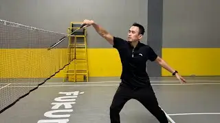 Backhand Net Shot Badminton 🏸 #badminton #badmintolovers #viralvideo #tutorial #viralvideo