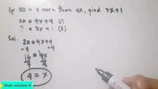 Solving Algebraic Equation(@Math window II)